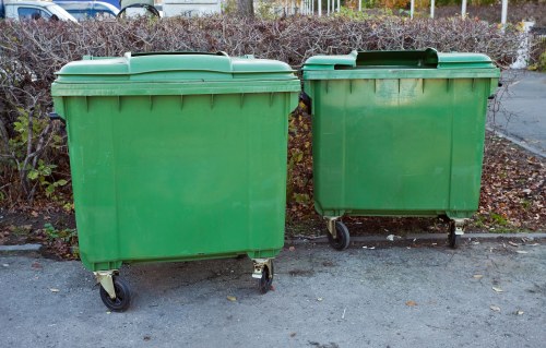 Waste collection trucks operating in Coney Hall