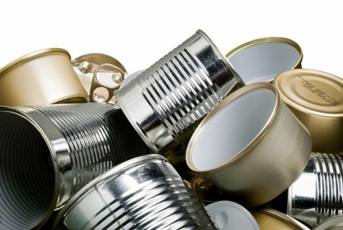 Professional team handling waste removal